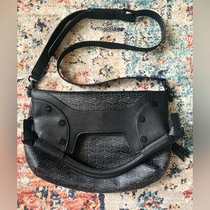 Foley Corinna bag FC Lady tote black like new logo vegan pvc leather